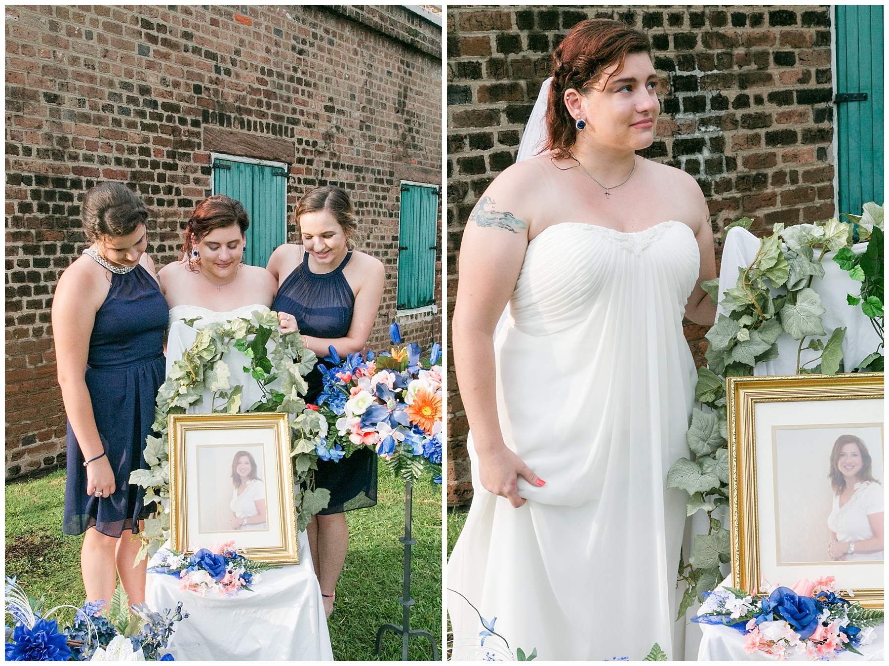 Savannah wedding, old fort jackson, historic wedding, stormy wedding, navy and coral wedding, wedding photographer