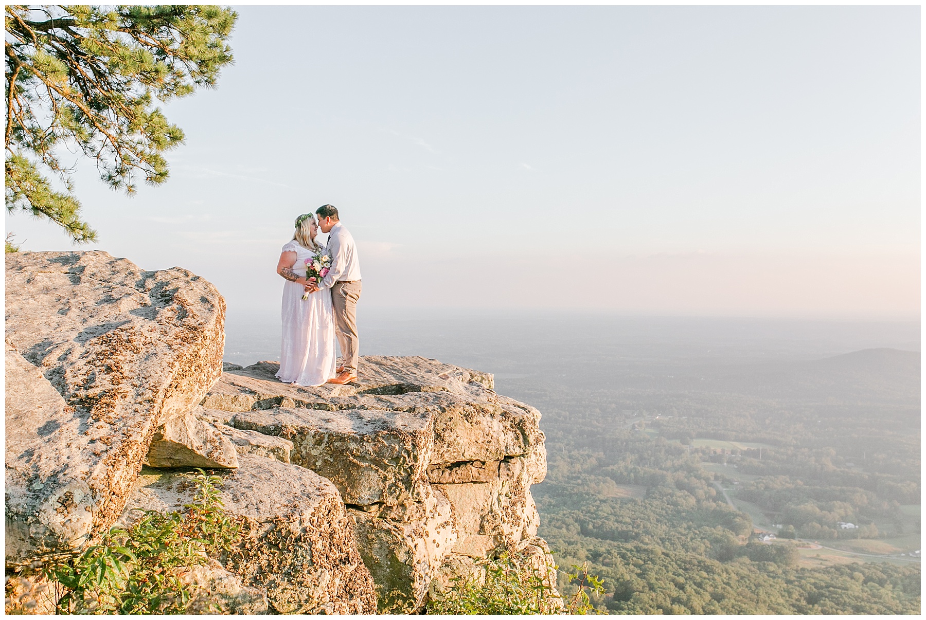 Pilot Mountain, NC, North Carolina Wedding, Greensboro Wedding Photographer, Sunset Session, Blue Ridge Mountain Photography, NC Mountain Session, Mountain Wedding, North Carolina Wedding Photographer