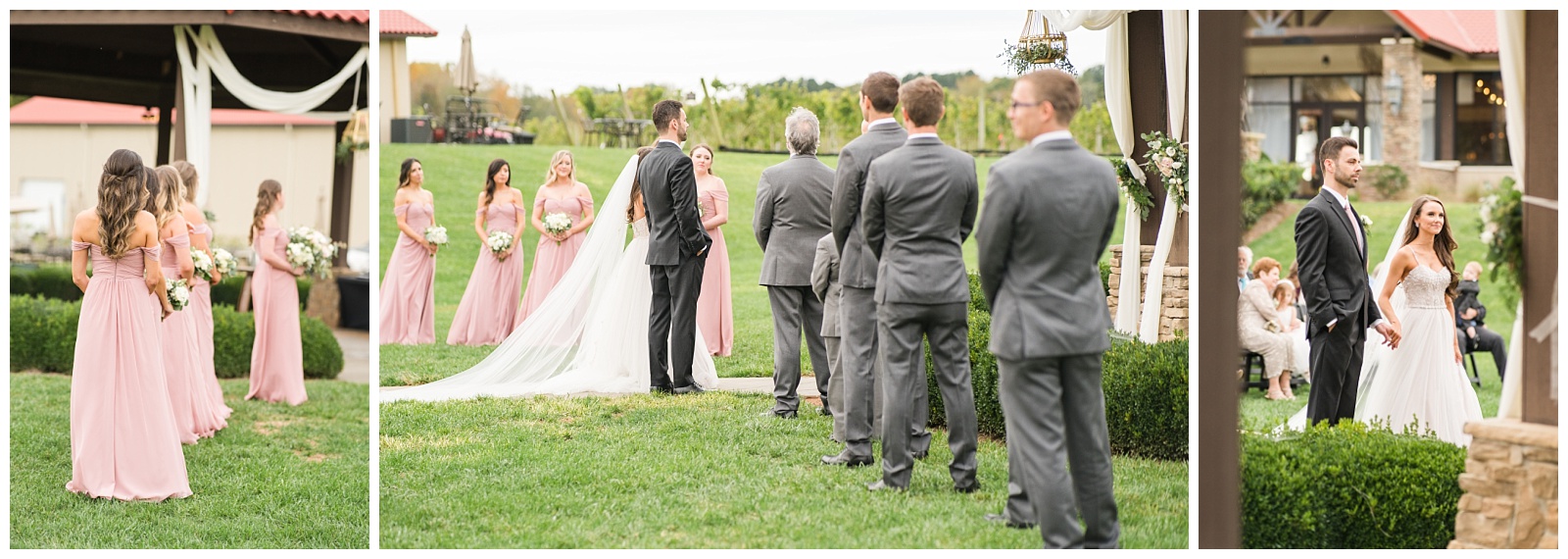 wedding ceremony images by jenn eddine photography, lexington, nc