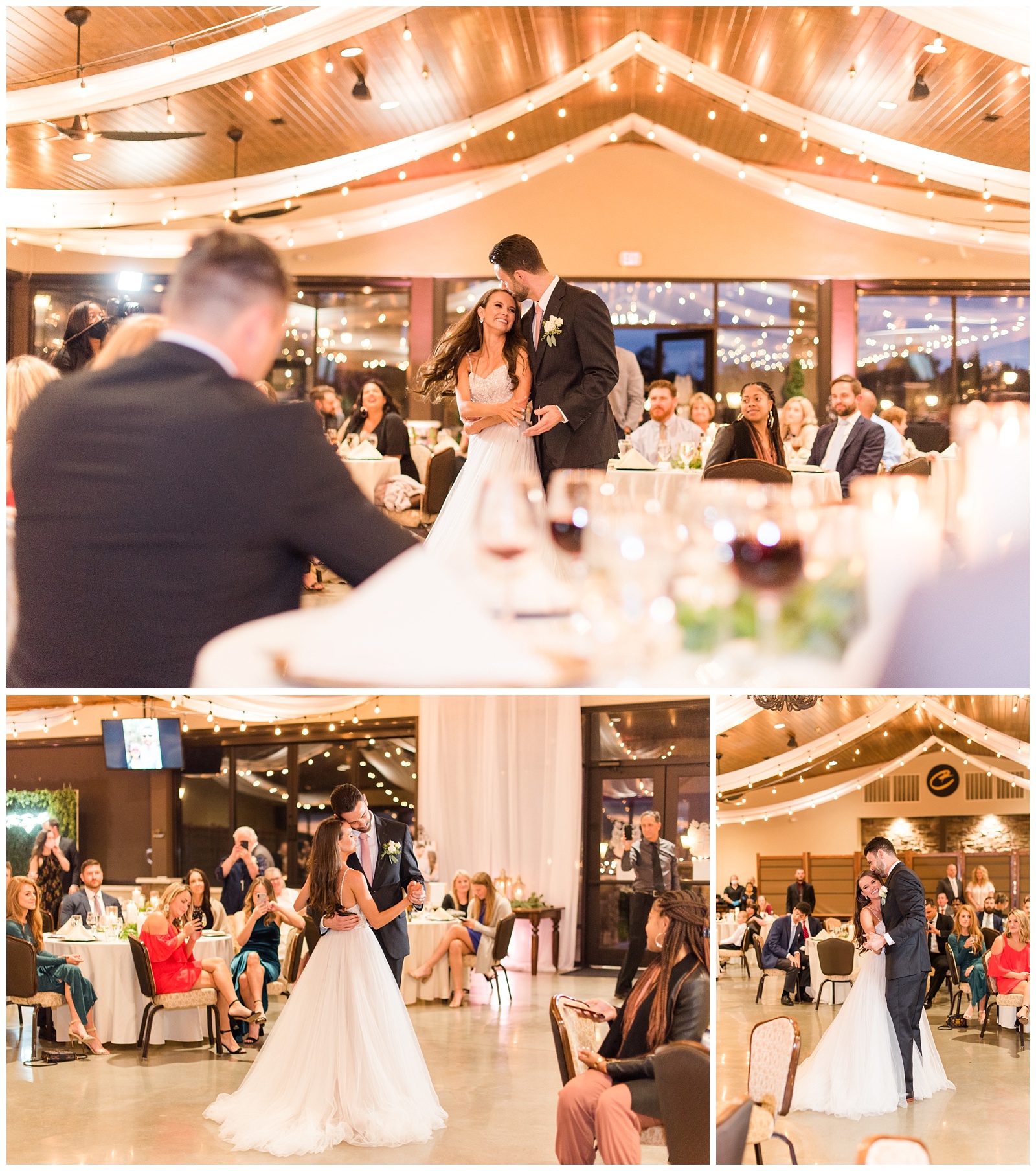 Sweet and special first dance for this emotional wedding. Photo taken by jenn eddine photography, a greensboro north carolina wedding photographer
