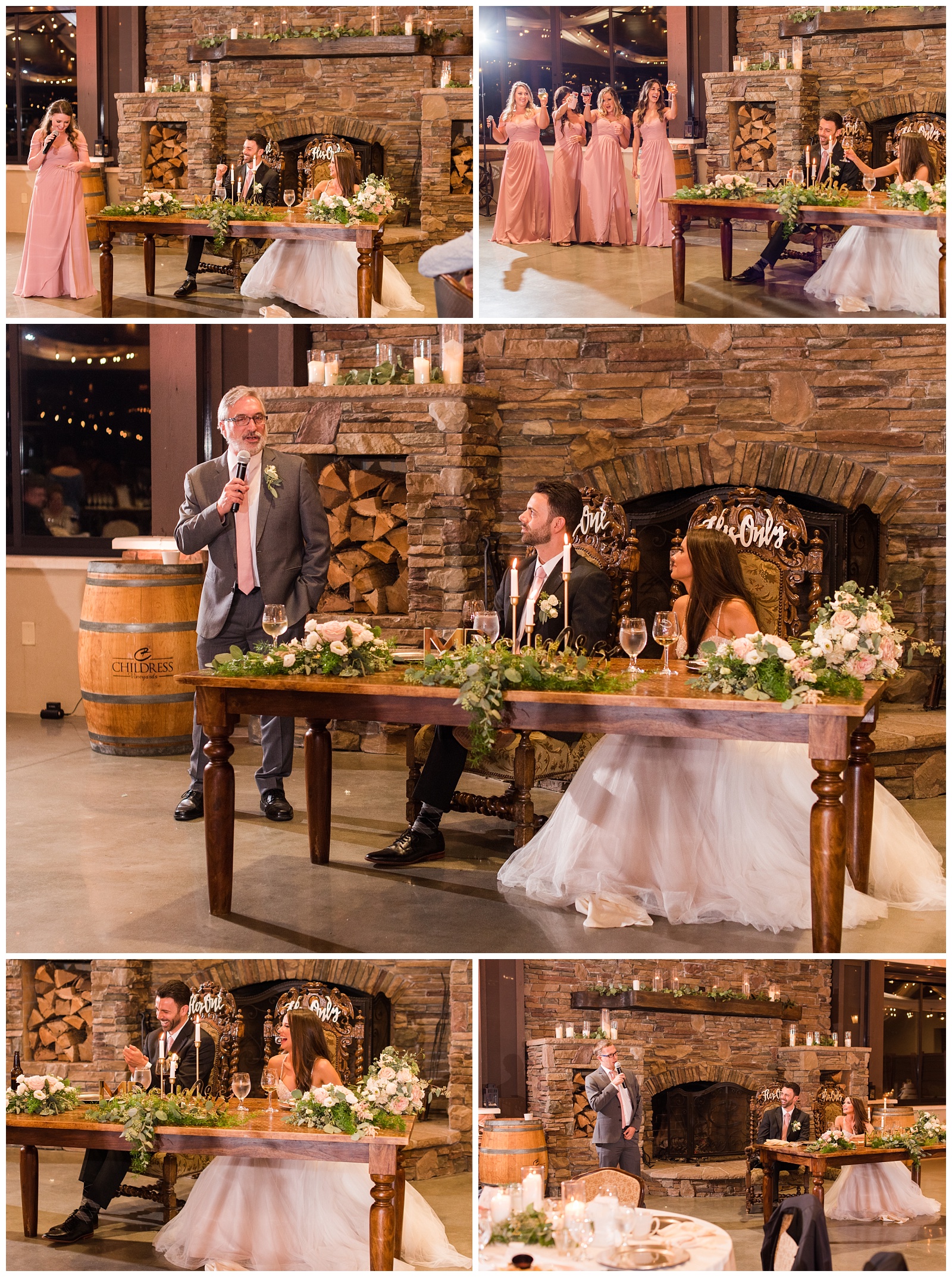 Where to stand for your wedding toasts to create great images.