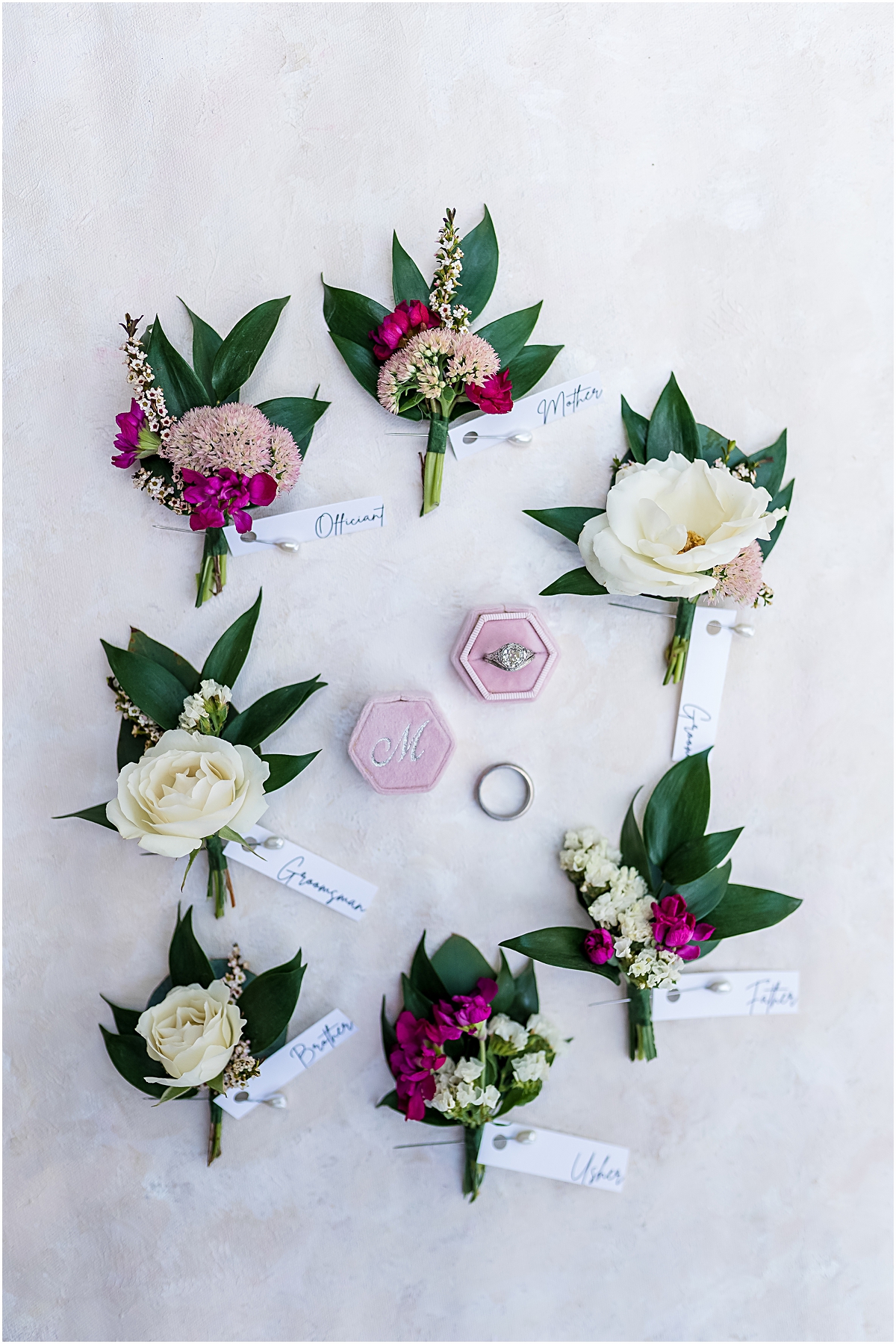Detail of flowers and ring