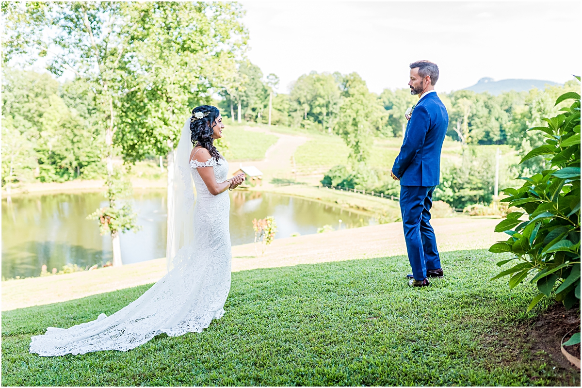 First Look image at Jolo Winery Wedding