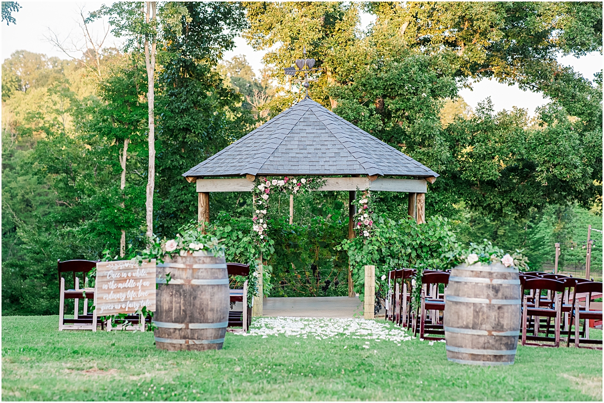Gazebo at Jolo Winery Wedding