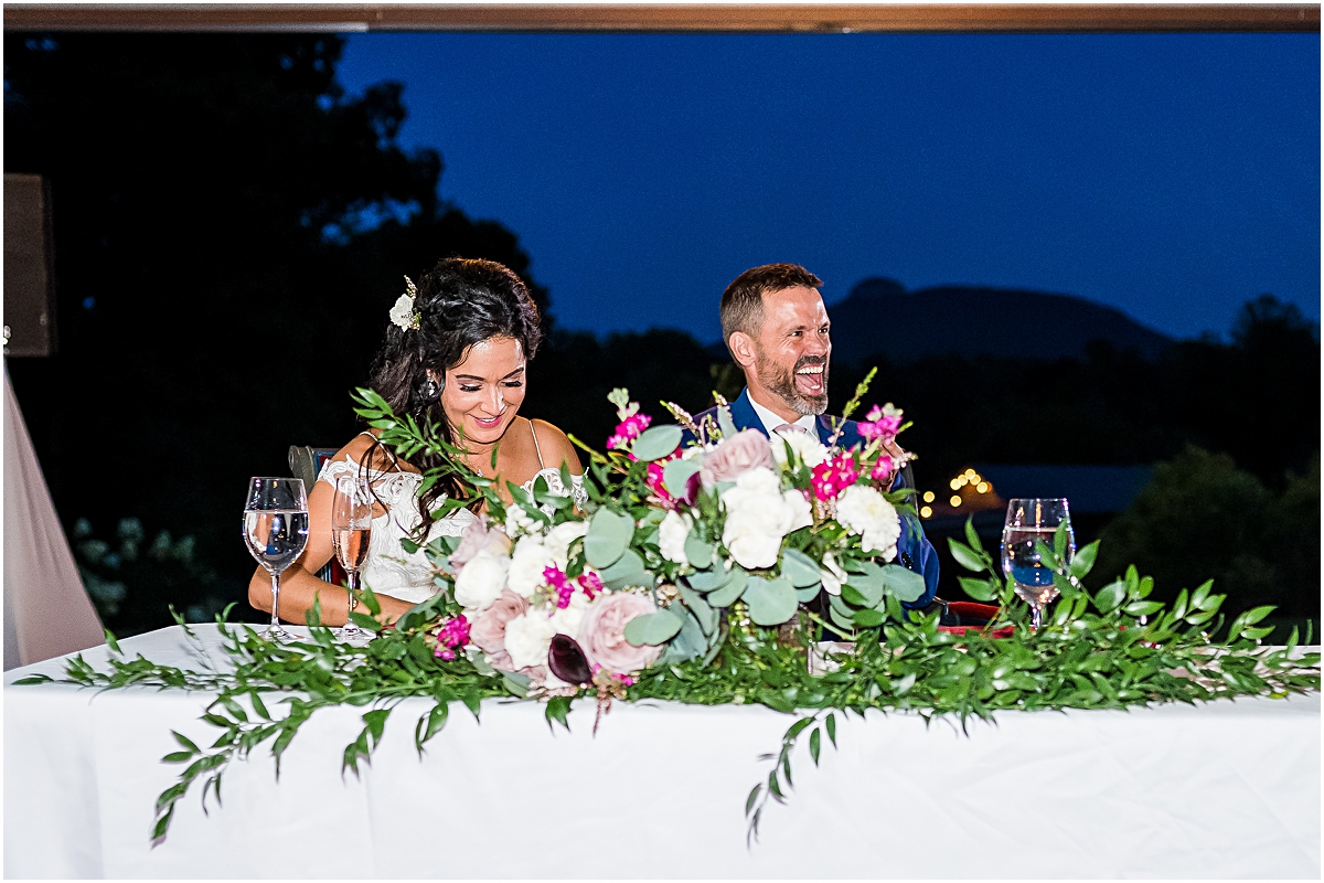 Koy and Melissa at reception