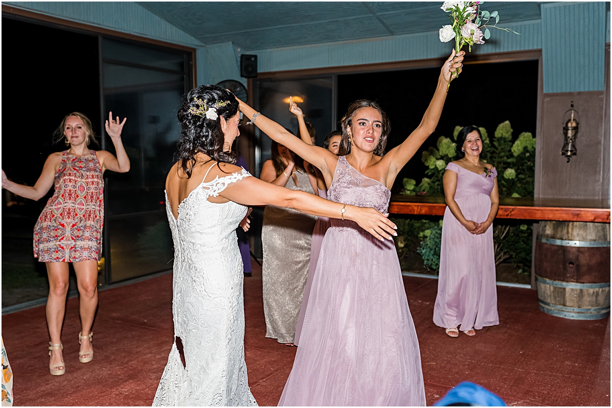 Bridesmaid dancing