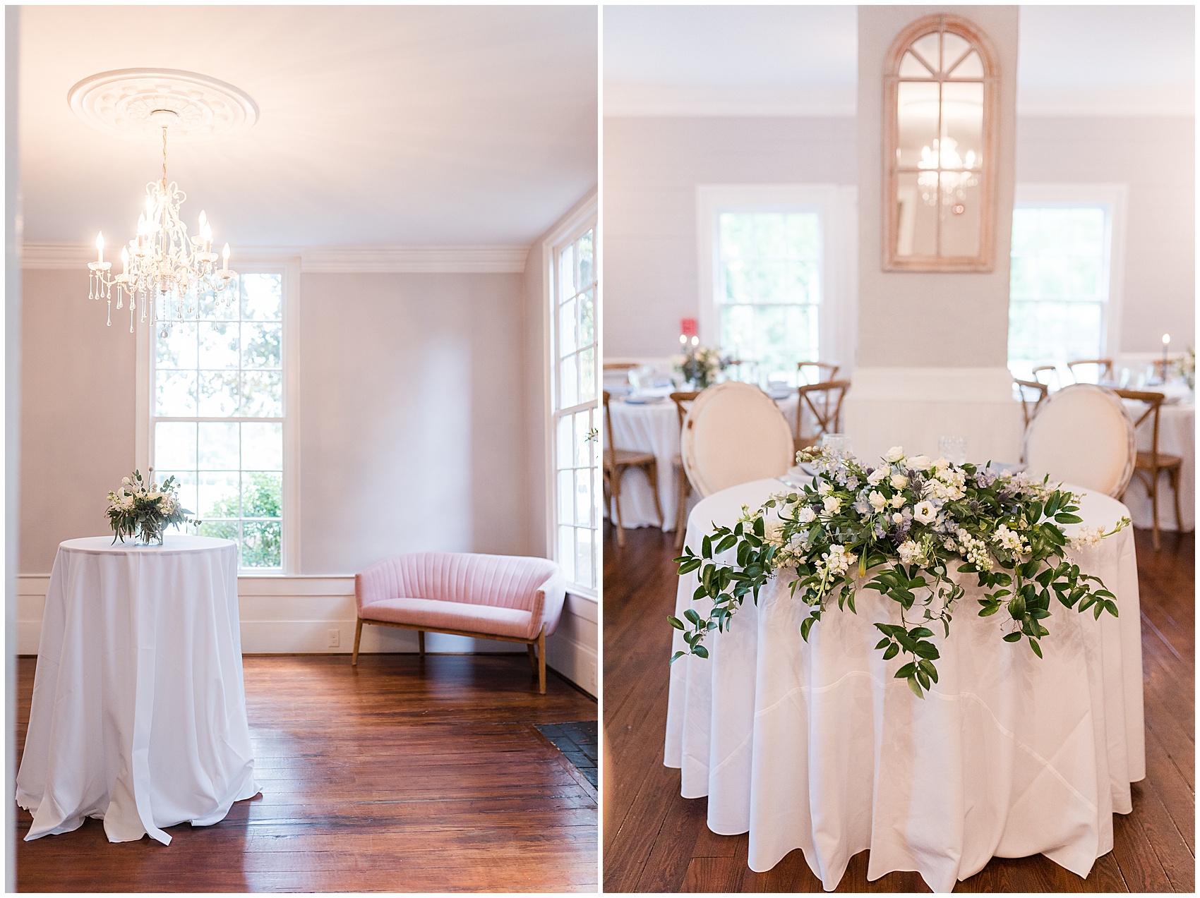 reception details at the A Stunning and Historic Leslie Alford Mims House Wedding